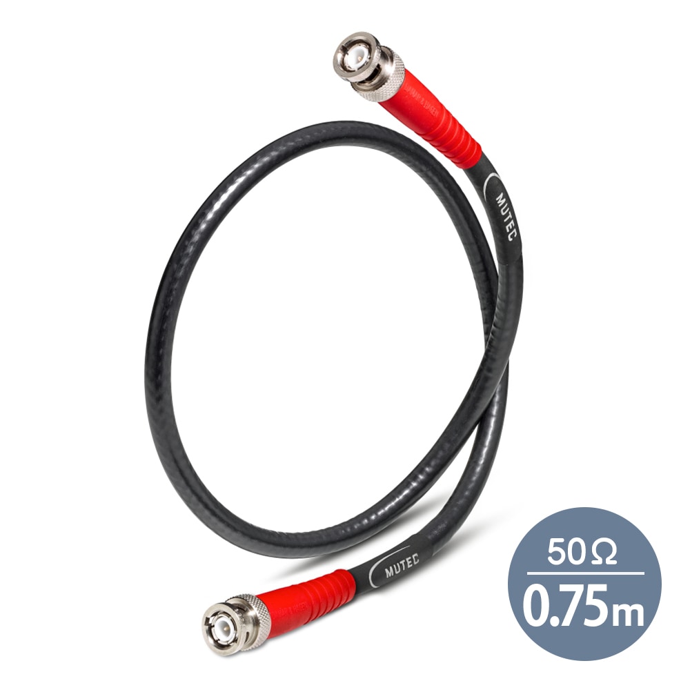 MUTEC - PC50BB-075（50Ω・0.75m・両端BNC端子・クロックケーブル