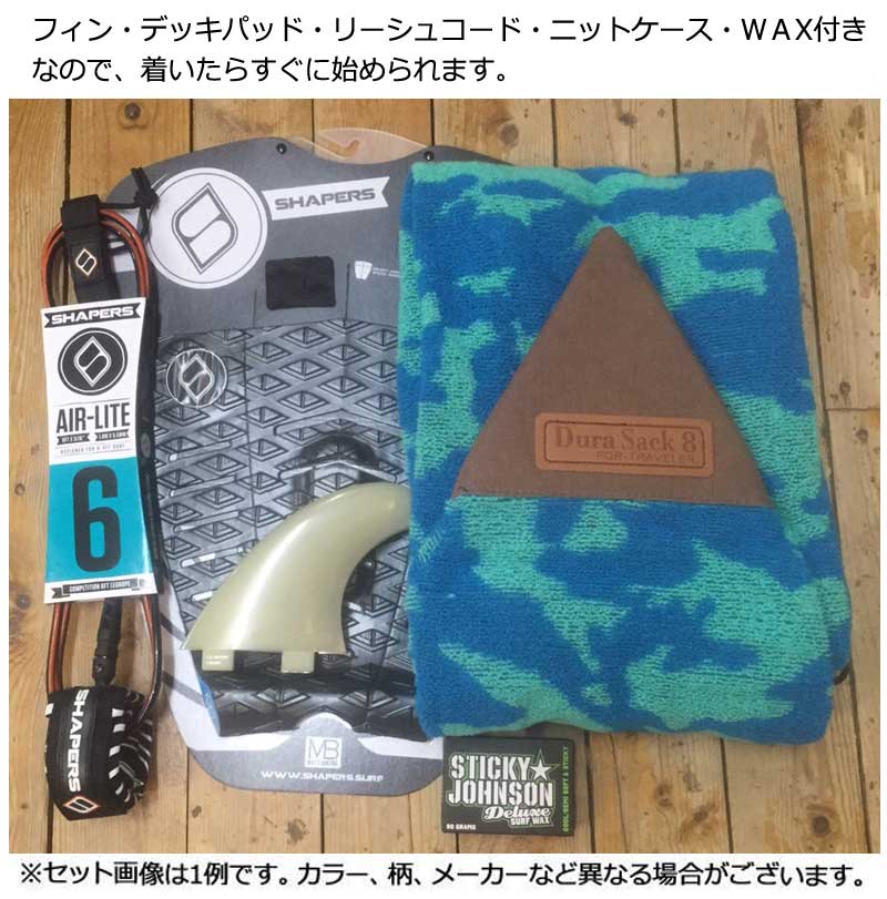 Blue Surfboard ショートボード M－1 6'0 初心者セット フィン デッキ