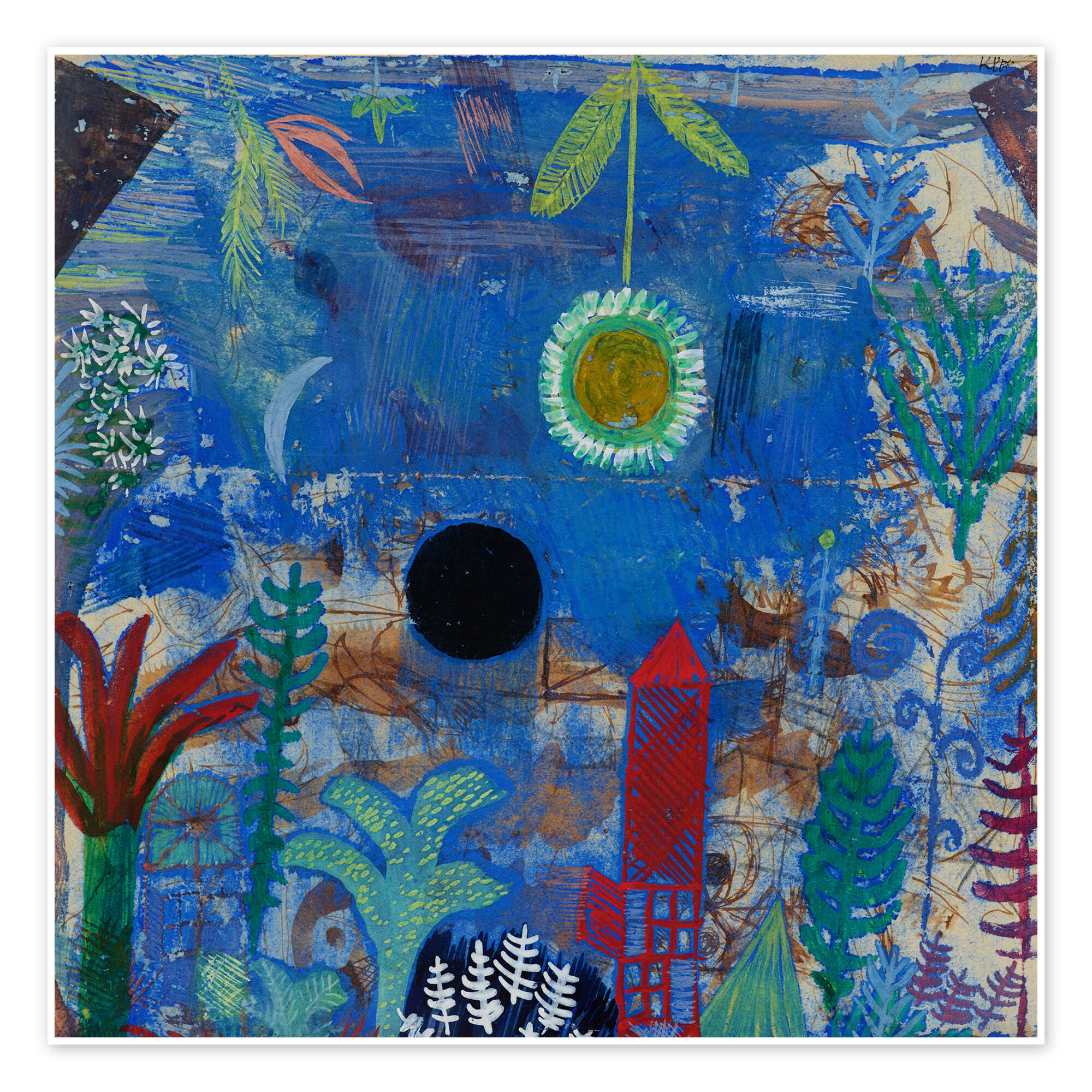 Sunken Landscape, 1918 print by Paul Klee | Posterlounge