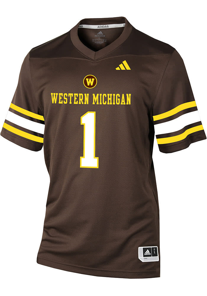Adidas Mens BROWN Western Michigan Broncos Football Replica Jersey