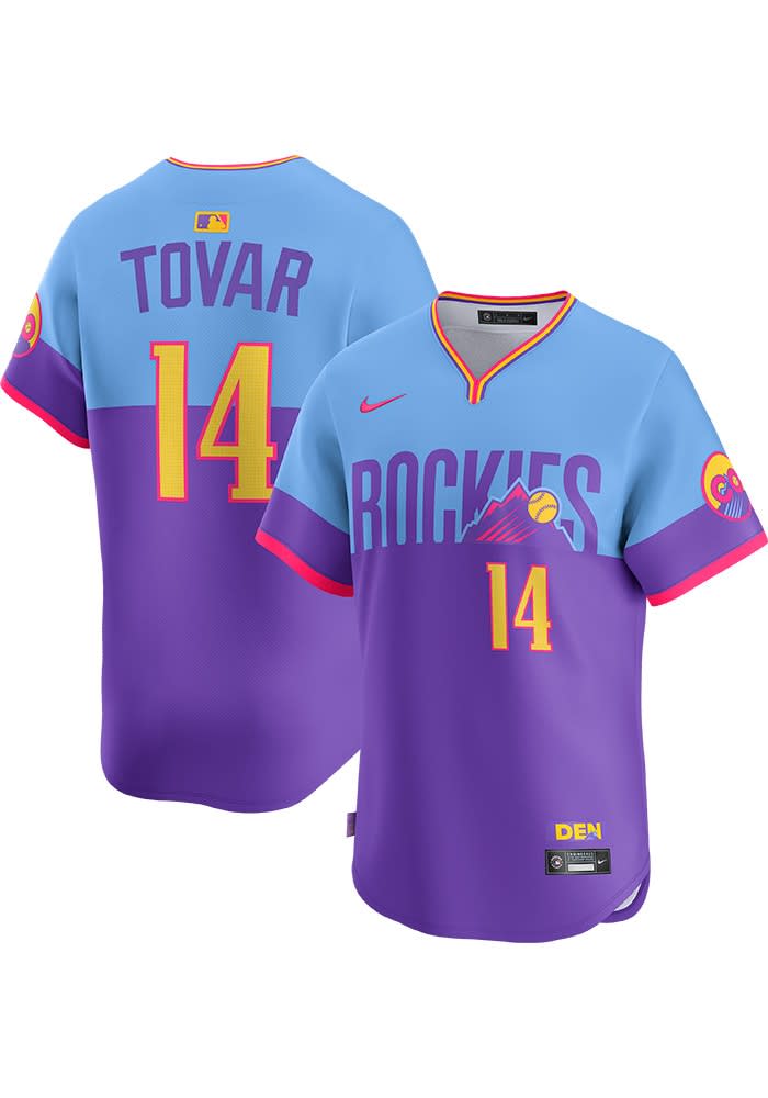 Ezequiel Tovar Colorado Rockies Mens PURPLE City Connect Limited