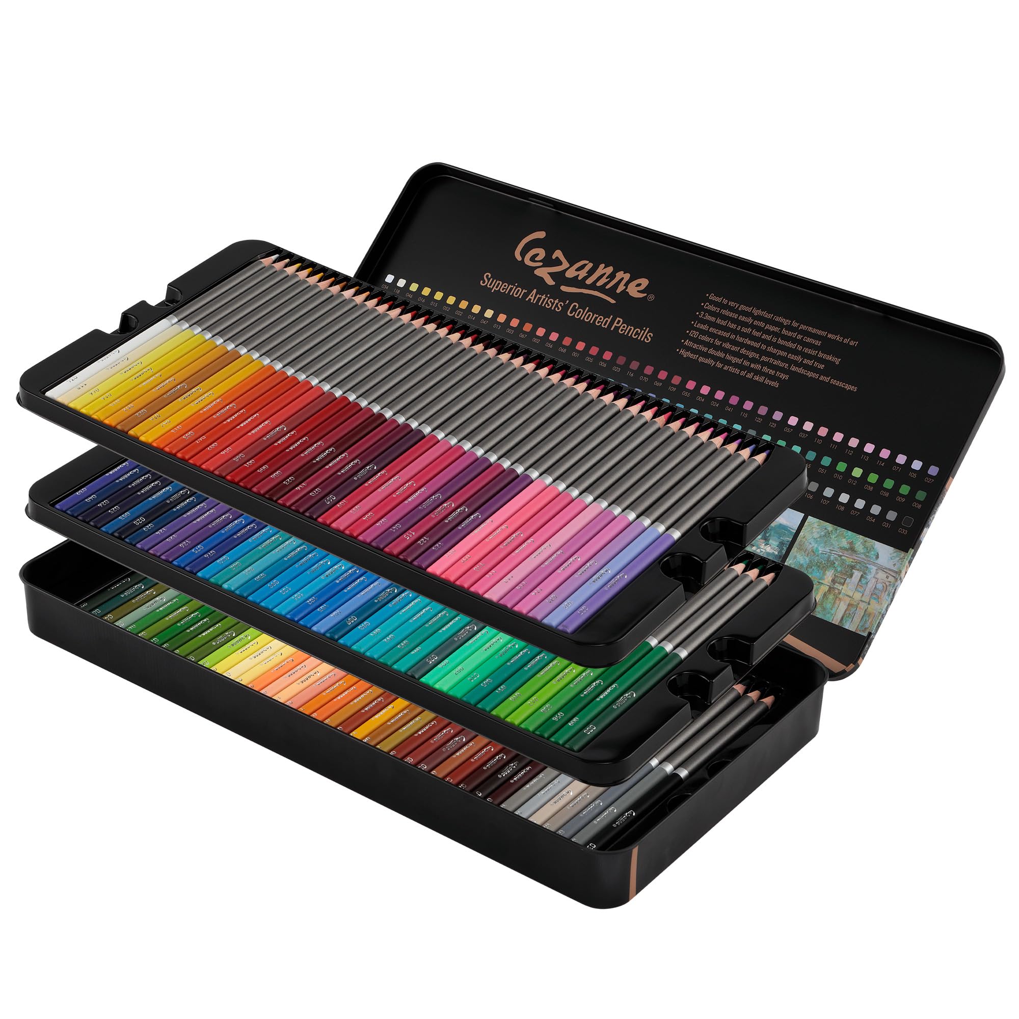 Amazon.com: Cezanne Set of 120 Professional Colored Pencils with