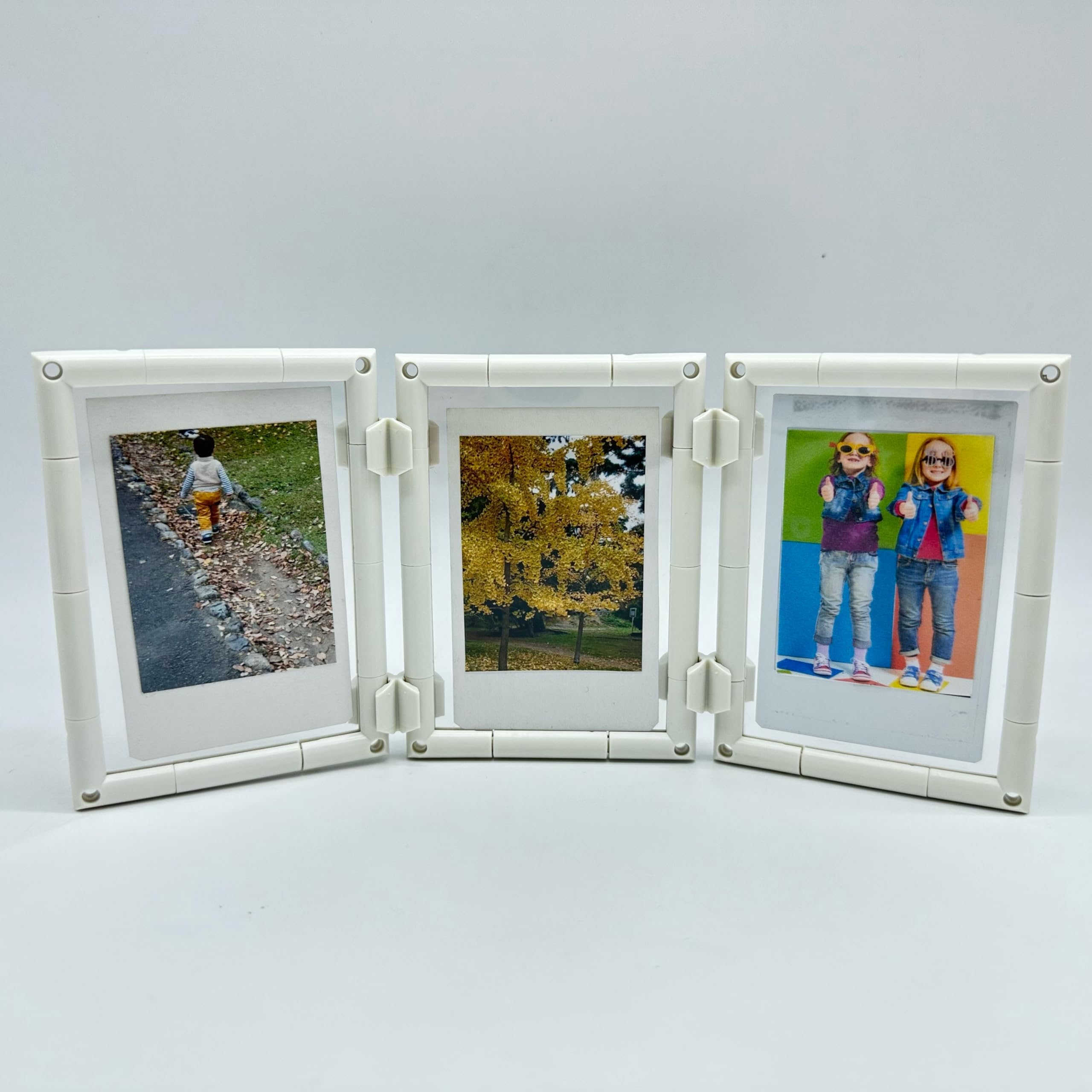 Amazon.co.jp: ミニフォトフレーム 3面 写真立て チェキ mini 小さい