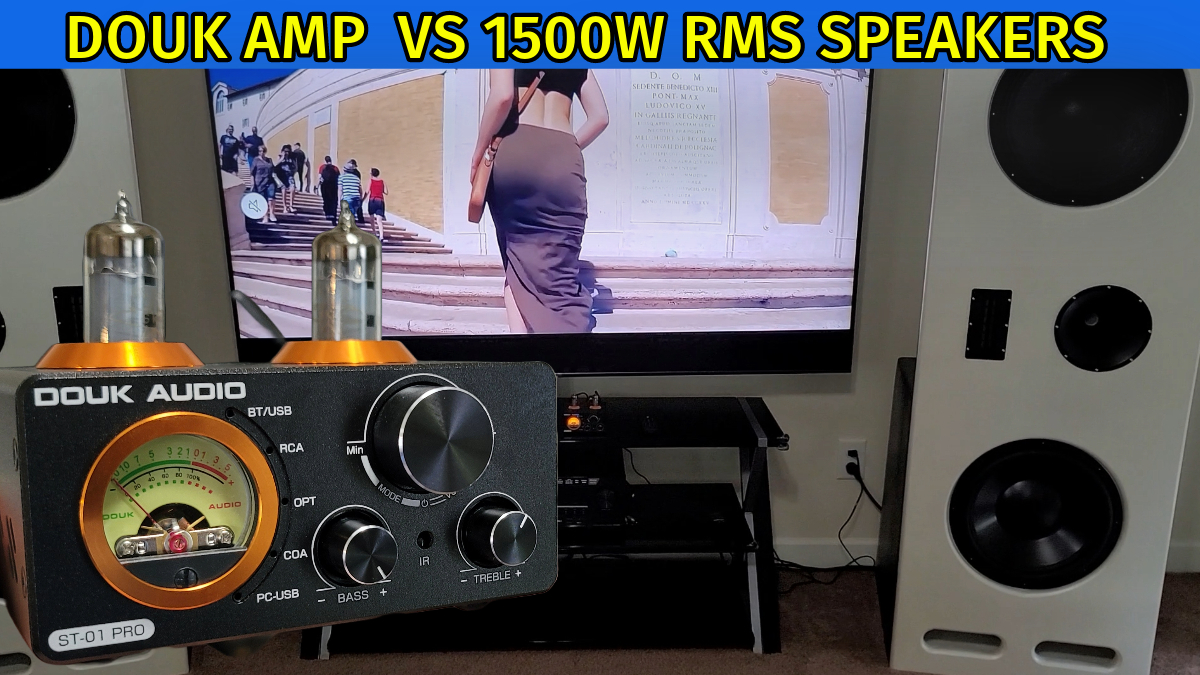 Watch Sound Demo of Douk Audio ST-01 PRO 200W Bluetooth Amplifier
