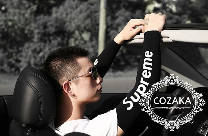 シュプリーム アームカバー 手袋 supreme 腕カバー uv 日焼け止め 両腕