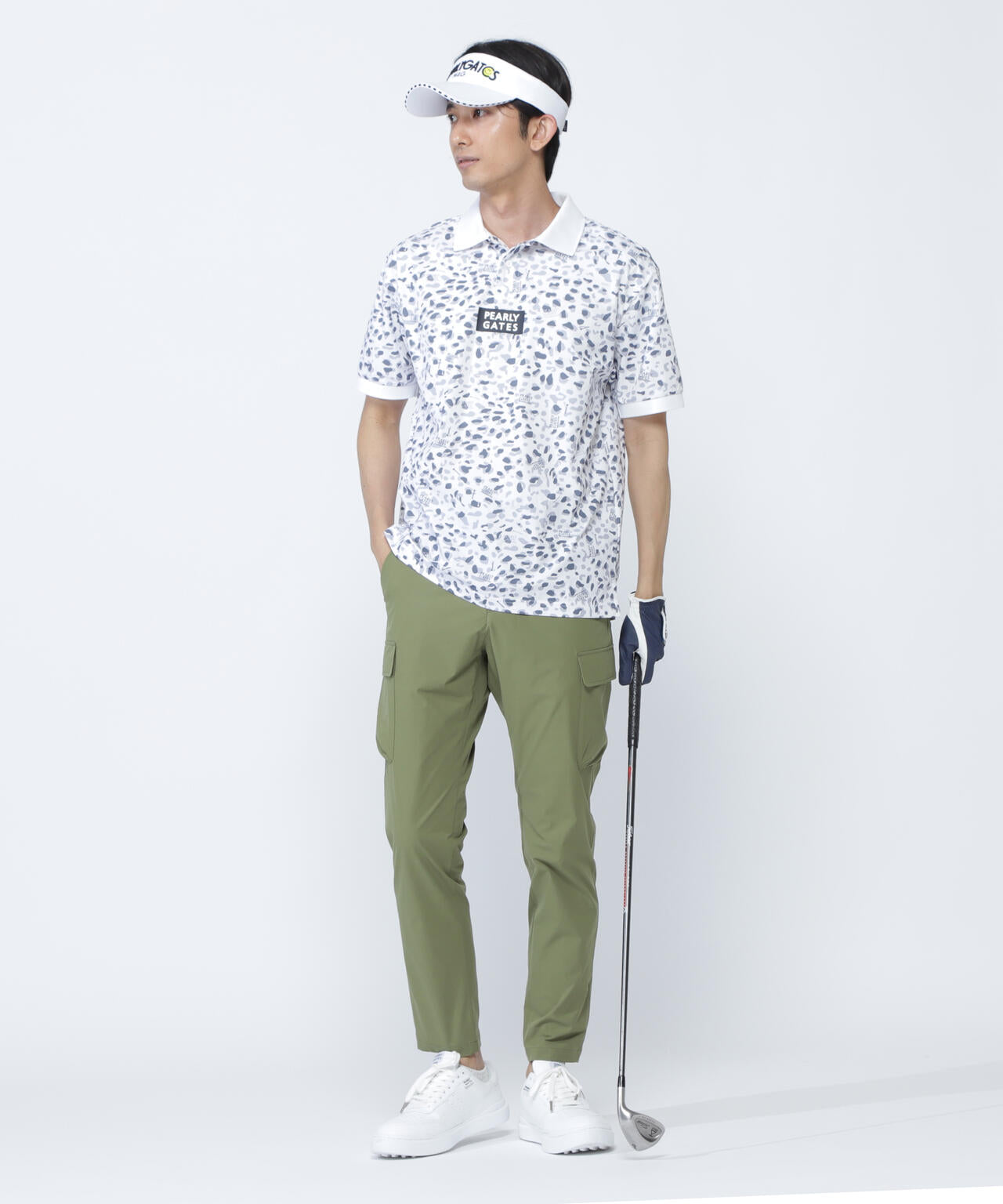 格子ジャージ半袖ポロシャツ ＜ヒョウ柄＞ | PEARLY GATES（パーリー