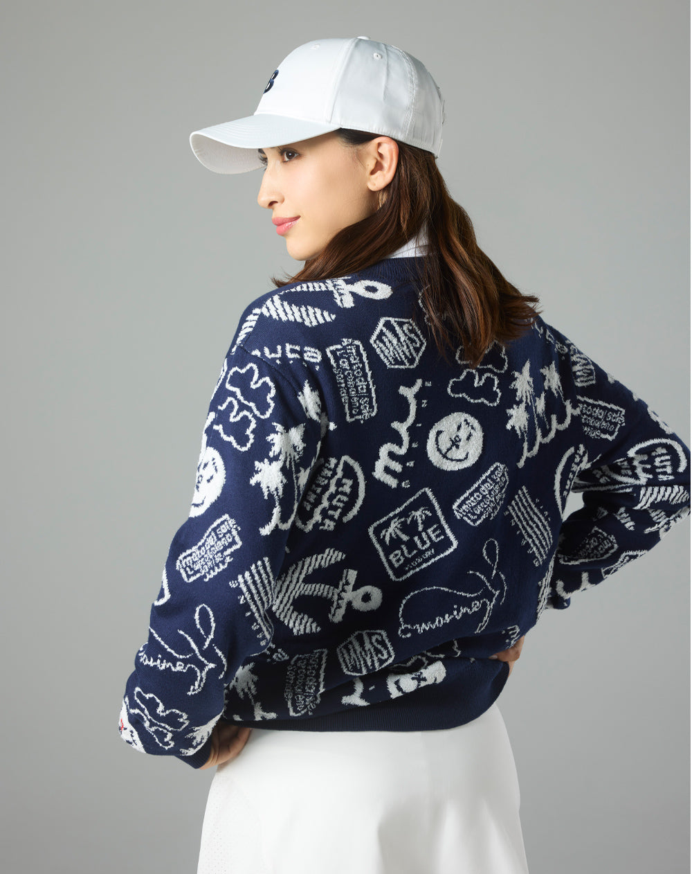 ランダムロゴ ジャガードニット [全2色] – muta Online Store