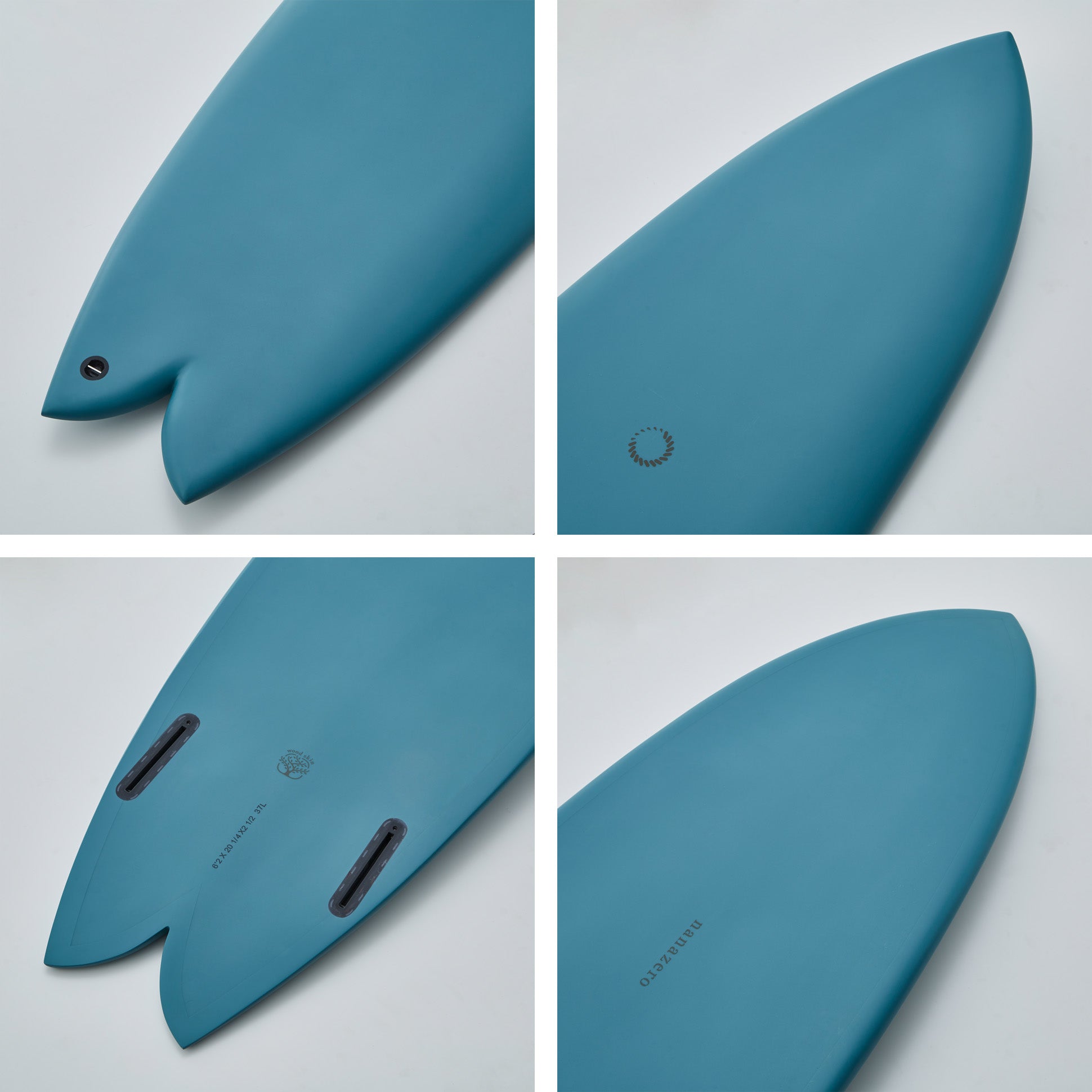 nanazero公式】WOOD SKIN サーフボード ハイブリッド HB02 フィッシュ