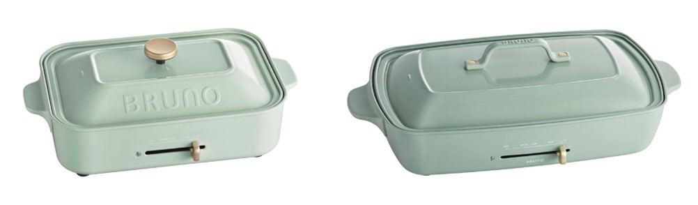 BRUNO新品未使用ホットプレートグランデサイズ ペールグリーン BRUNO