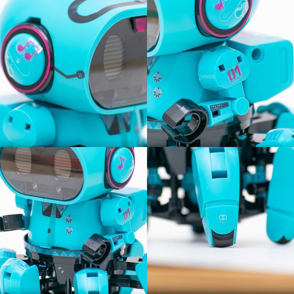 赤外線レーダー搭載の6足歩行ロボ「フォロ」が、初音ミクカラーになっ