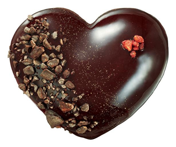 温めるとチョコレートがとろ～り！限定“ハート型”ドーナツがクリスピー