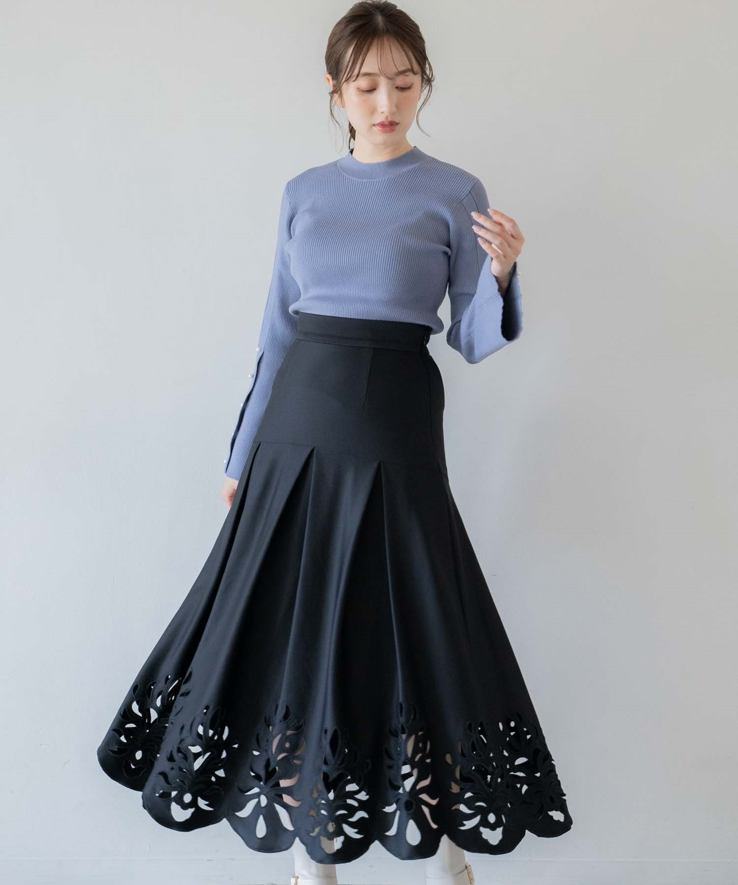 パンチングフレア切替タックスカート | タイトスカート | NOELA