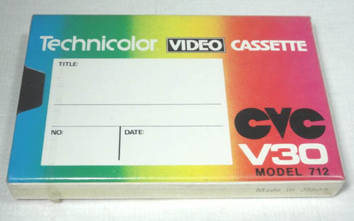 記録媒体 ＞ ビデオテープ ＞ Technicolor CVC V30 ビデオカセットテープ