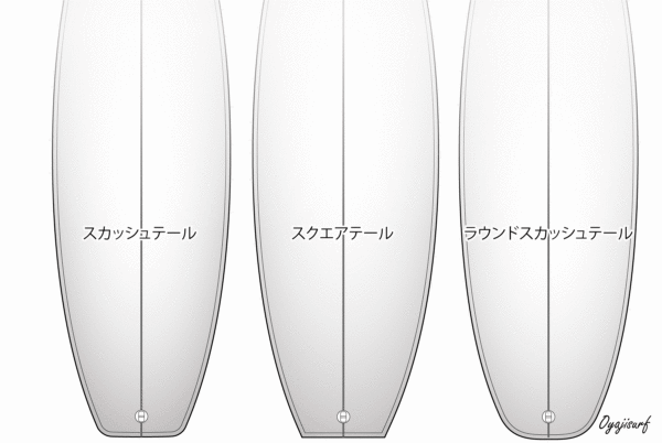 サーフボードテールの基礎知識｜テール形状の種類や特徴を徹底解説！