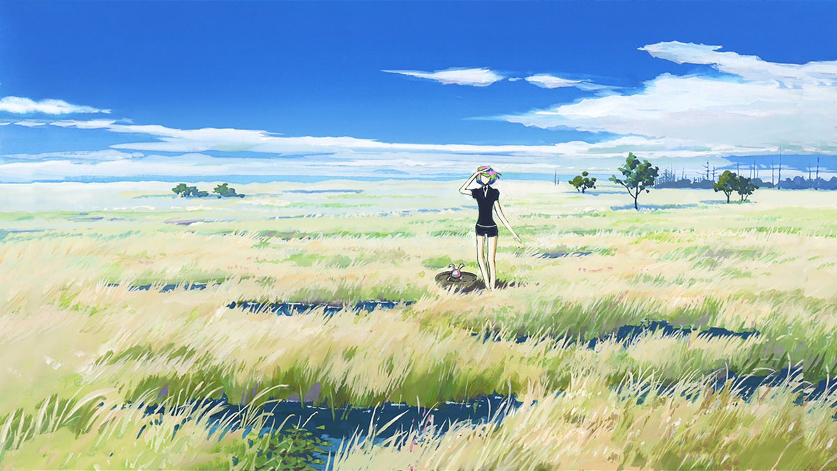 宝石の国 4話エンドカード（コンセプトアート7）白の丘