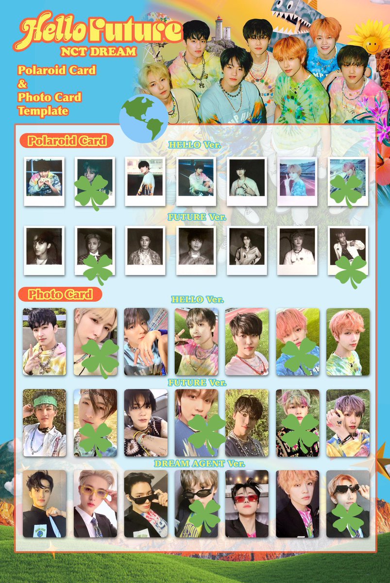 拡散希望】 NCTdream Hello future (譲)写真🍀マークのもの。 (求)全て