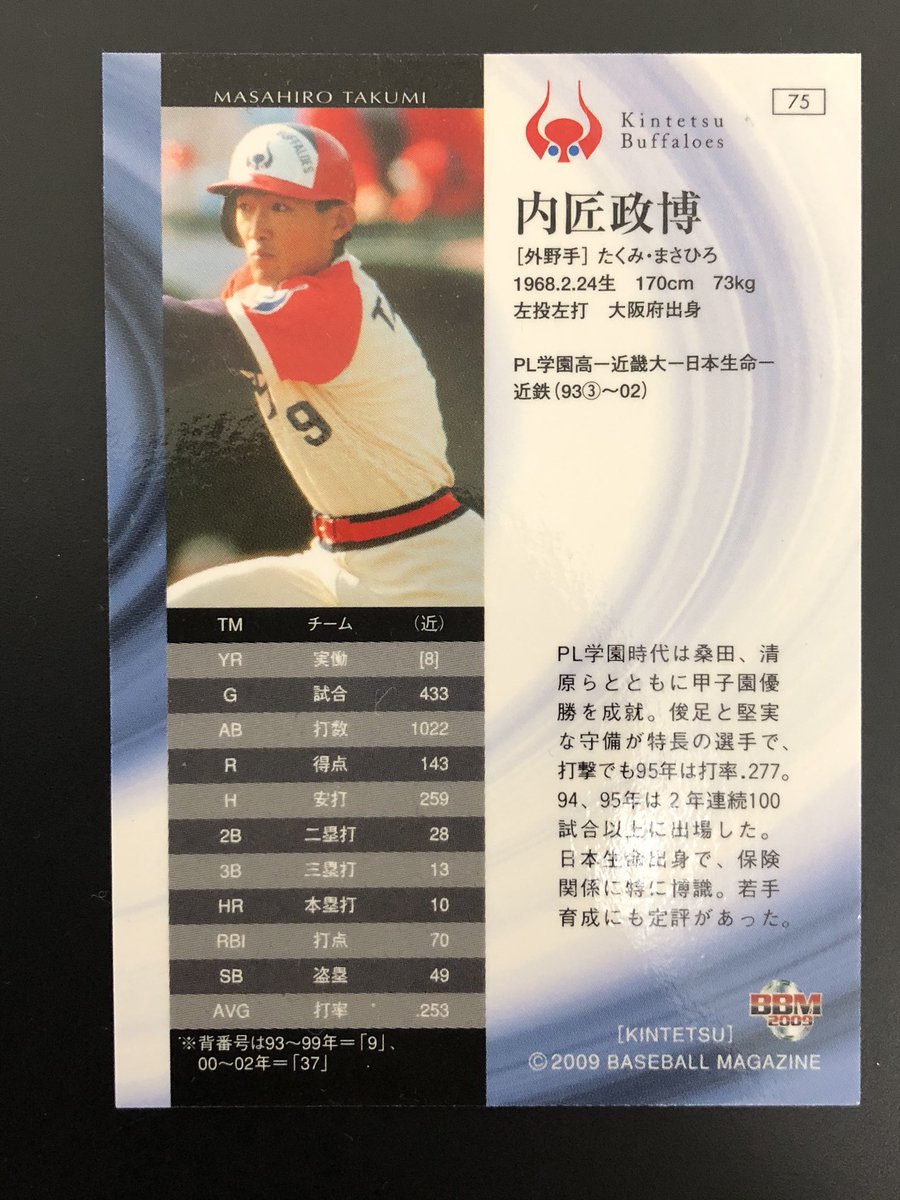 本日（2/24）は近鉄戦士でもある内匠政博スカウトの52歳のお誕生日です