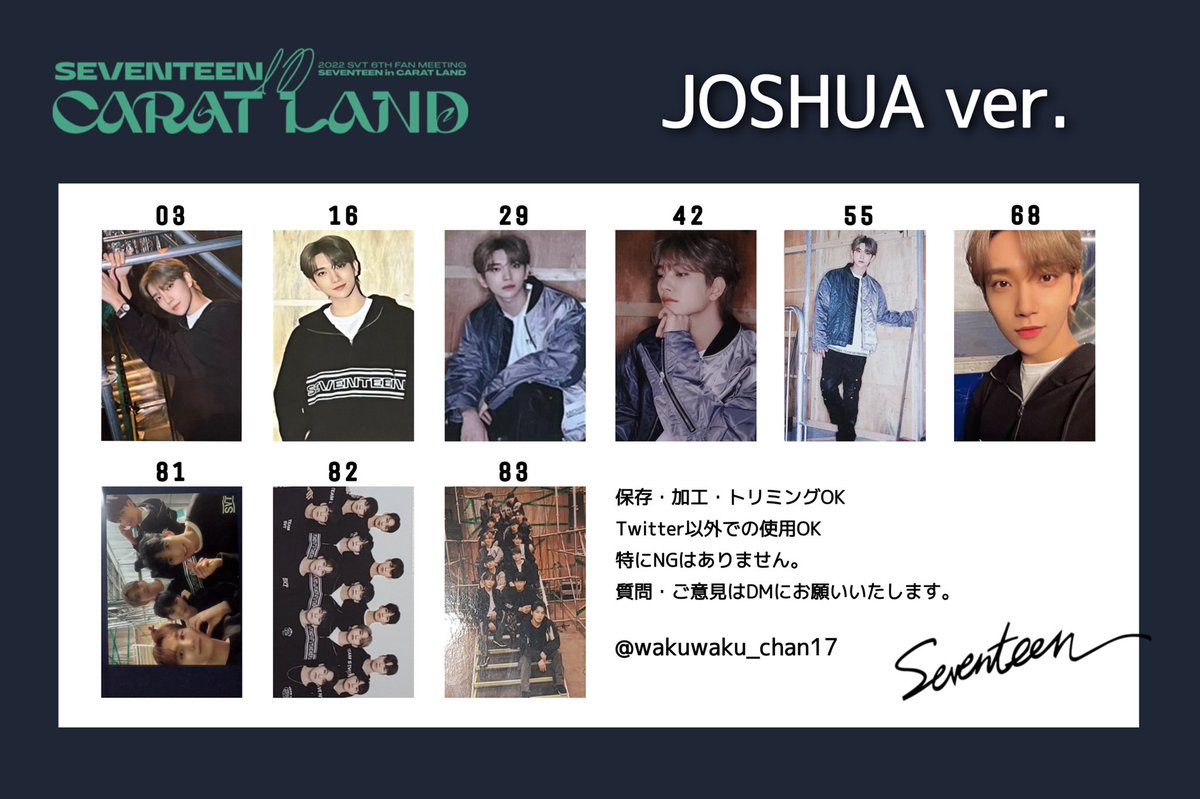 SEVENTEEN セブチ CARAT LANDケレン トレカ 一覧 CaratLand