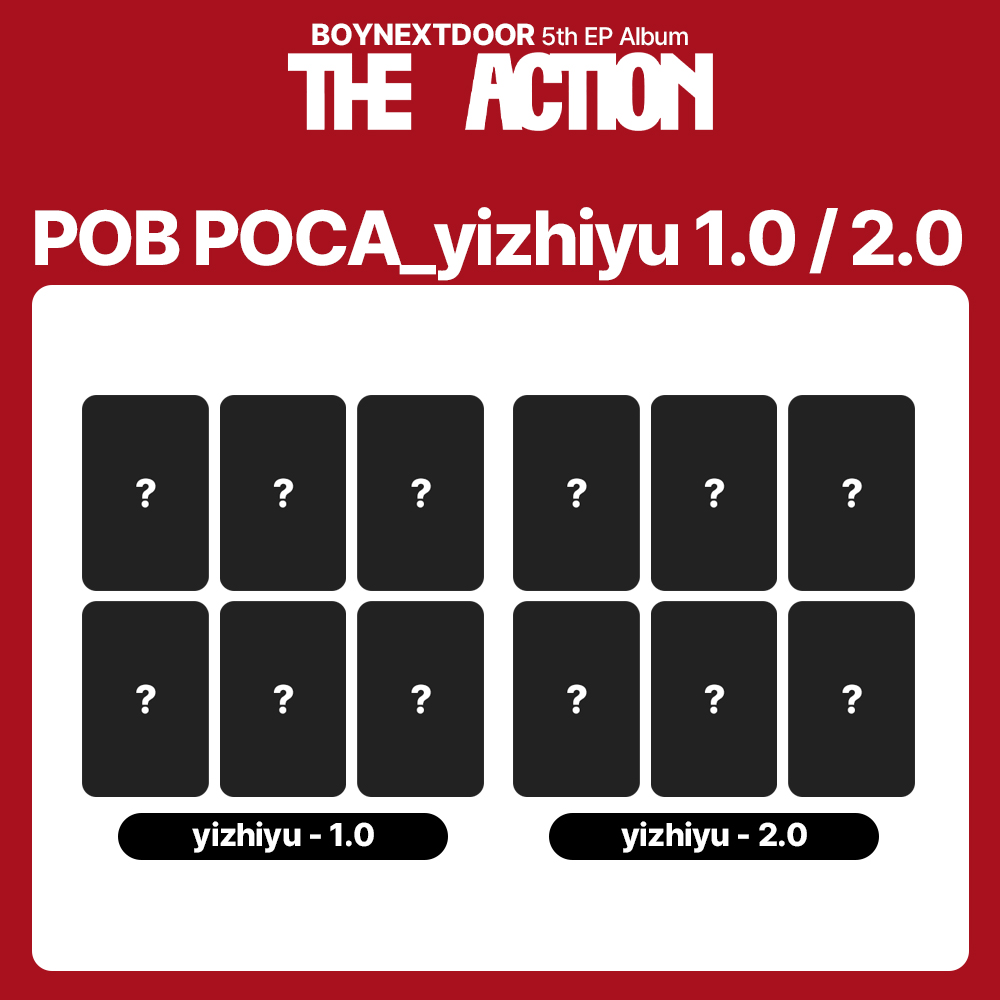 ✨BOYNEXTDOOR 5th EP Album ' The Action ' YZY yizhiyu POB