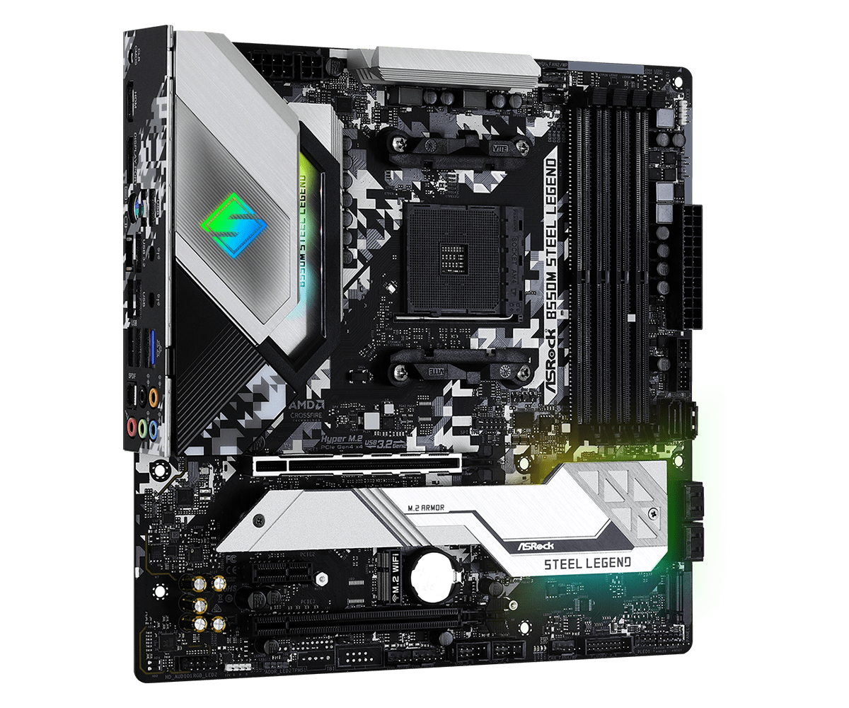 For ASROCK B550M Steel Legend Motherboard AMD AM4 DDR4 M-ATX
