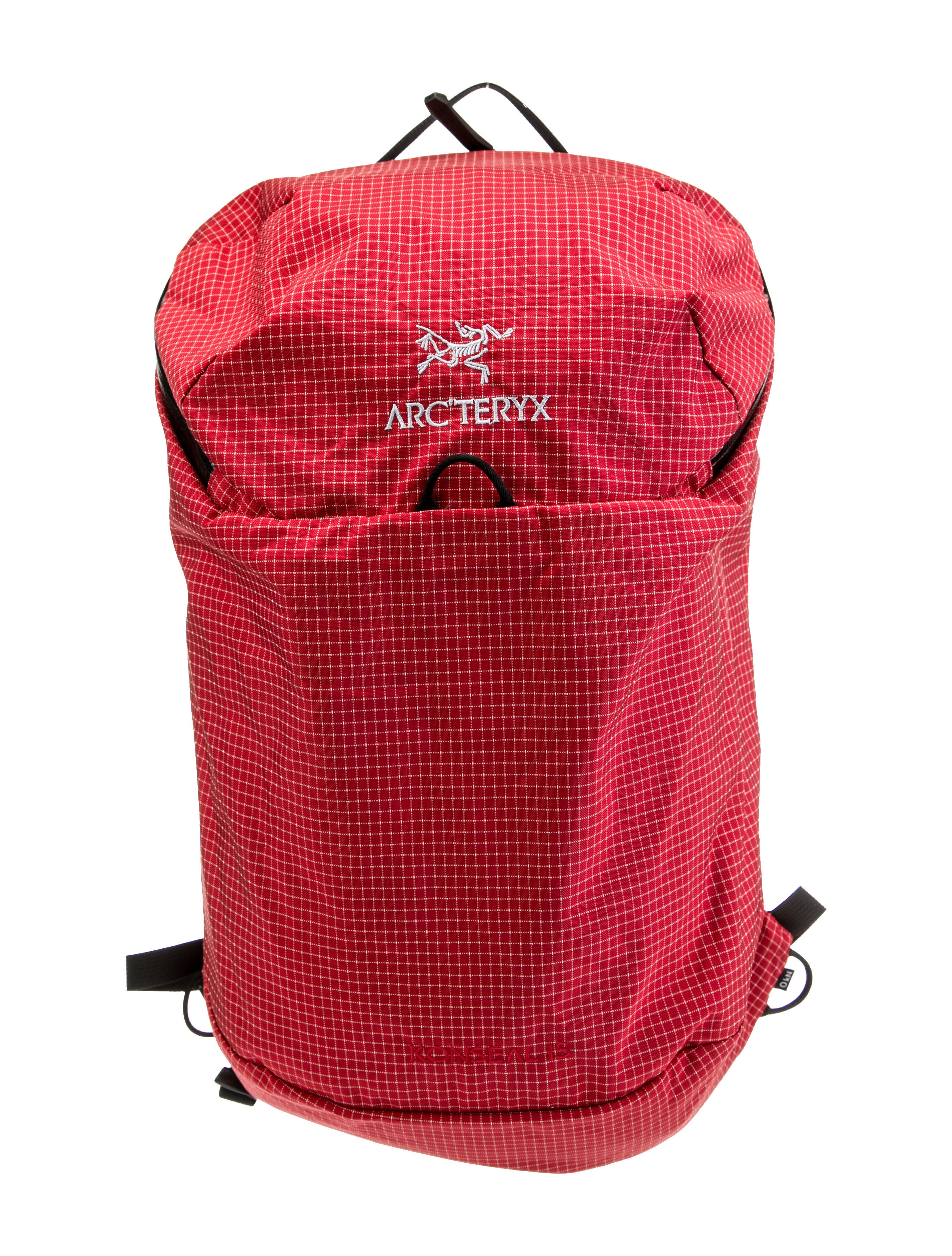 Arc'Teryx Checkered Printed Backpack - Red Backpacks, Handbags