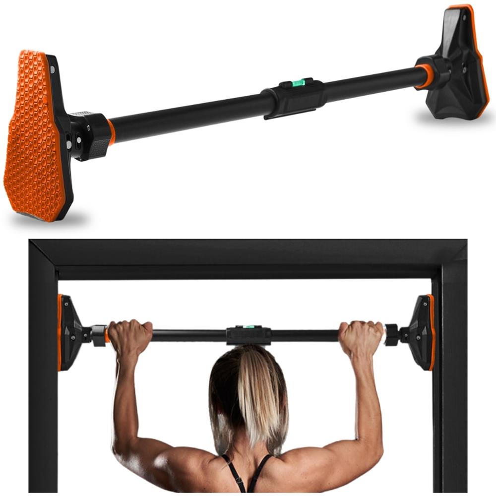 Adjustable Pull-Up Bar, No-Screw, Steel, Non-Slip, 43-62