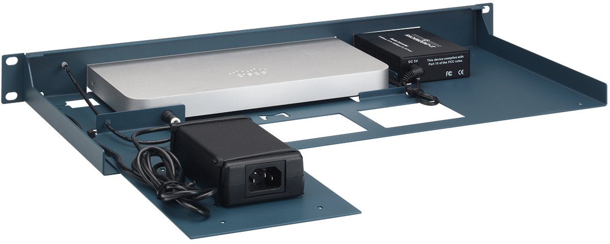 Rackmount Meraki GX50・MX64・MX67 Series w Media Converter