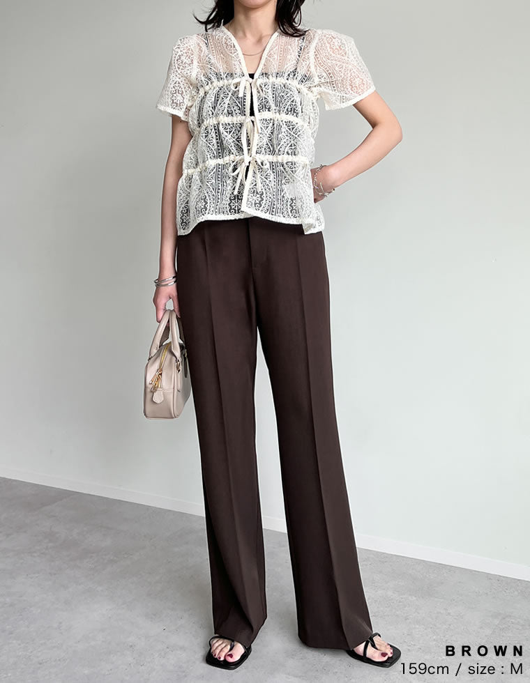 ストレッチツイルスリットパンツ - パンツ通販 | 人気レディース