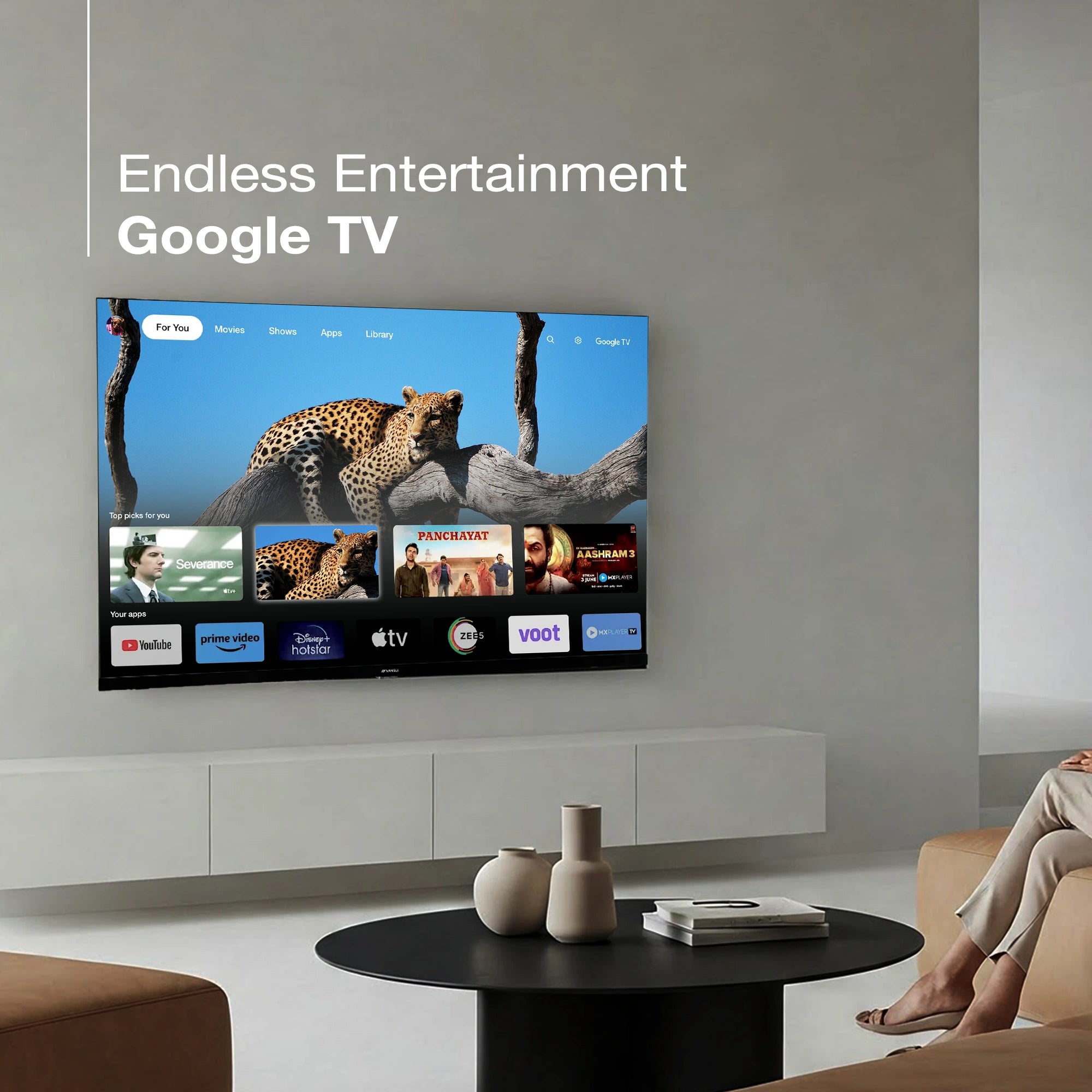 Sansui 80 cm (32) Google TV With HD & HLG Display, Dolby Audio