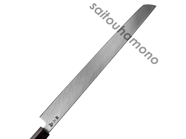 堺孝行銀三鋼鏡面黒丹八角柄和包丁の通販「サイトウ刃物店」