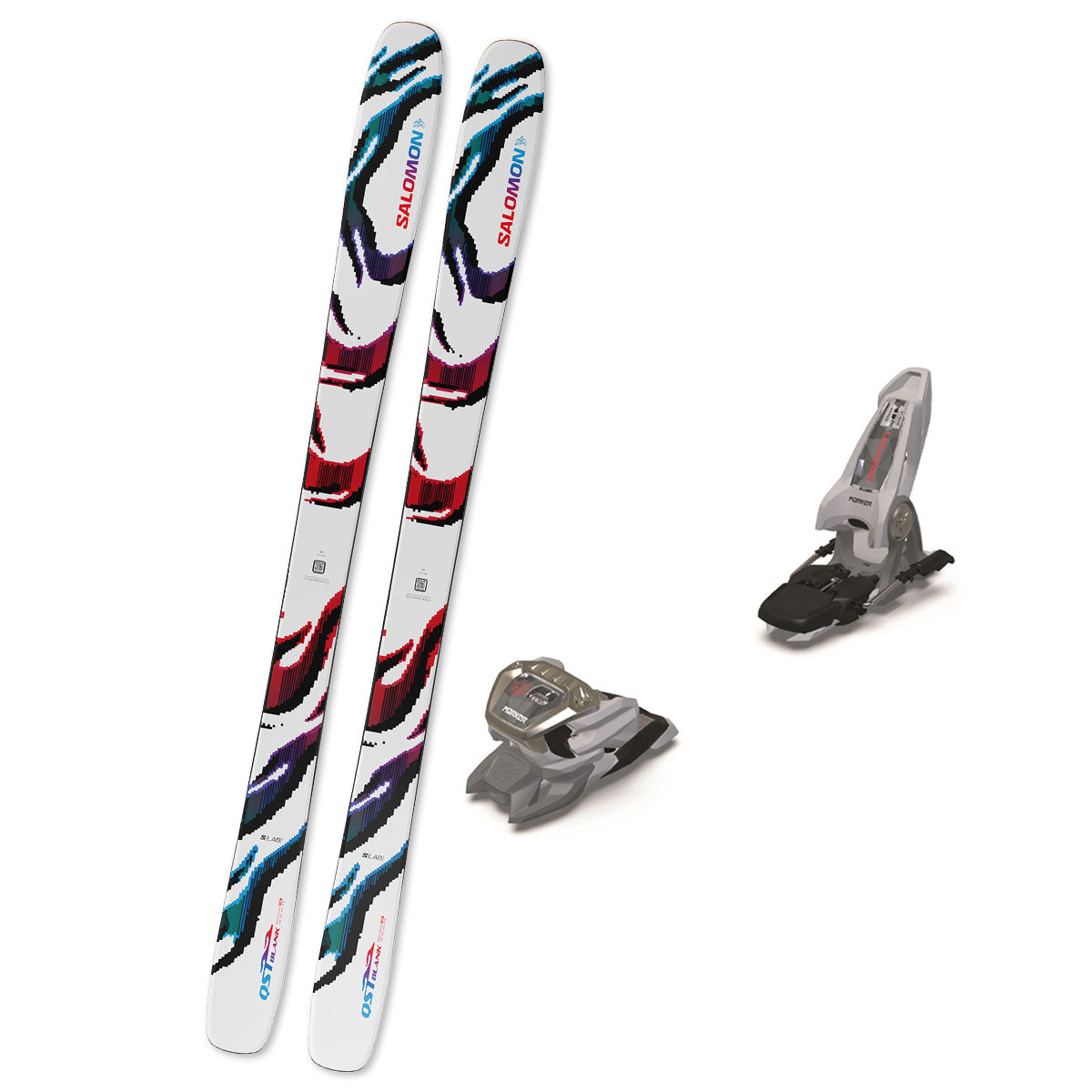 2026 Salomon QST Blank + Marker Griffon 13 ID Bindings - BUNDLE