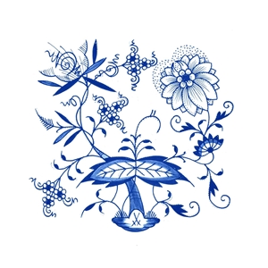 マイセン ブルーオニオン シェル型ディッシュ 800101/00209 | ブルー