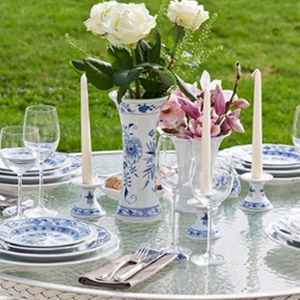 マイセン ブルーオニオン リーフプレート 800101/00264 | ブルー