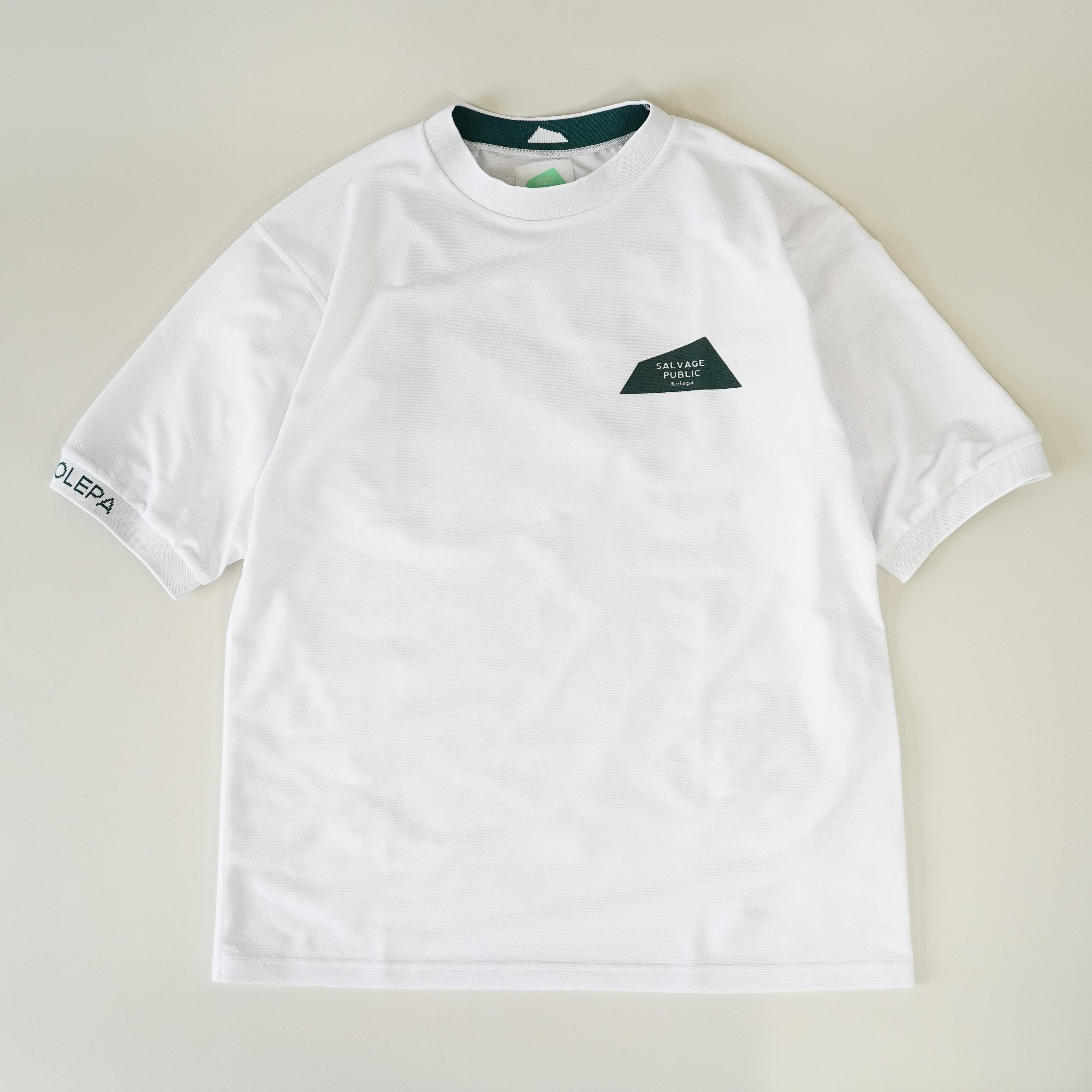 サルベージパブリックコレパ］マラマ リサイクルピケ モックネック半袖