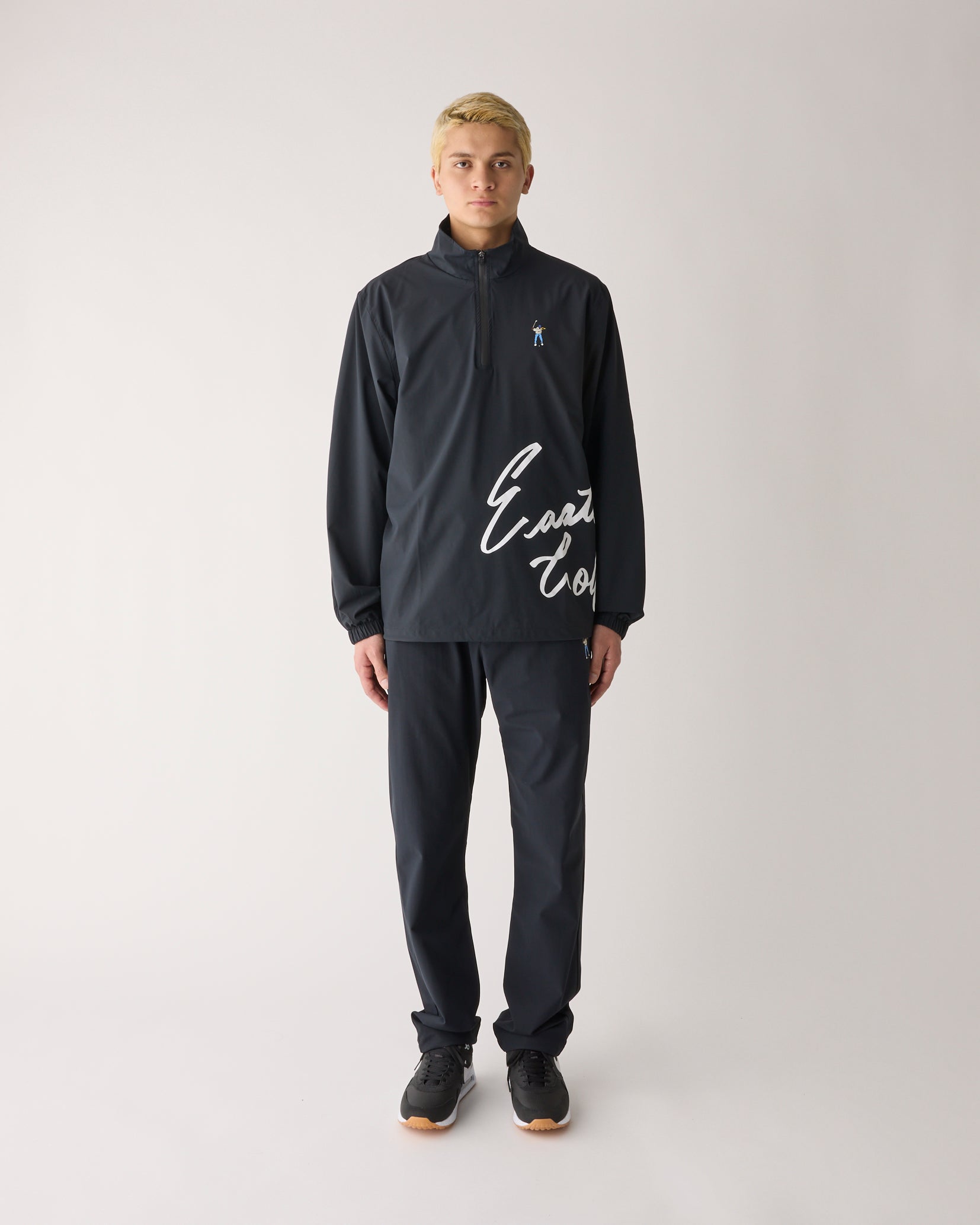 イーストサイドゴルフ】クォータージップ メッシュ裏地ウィンド