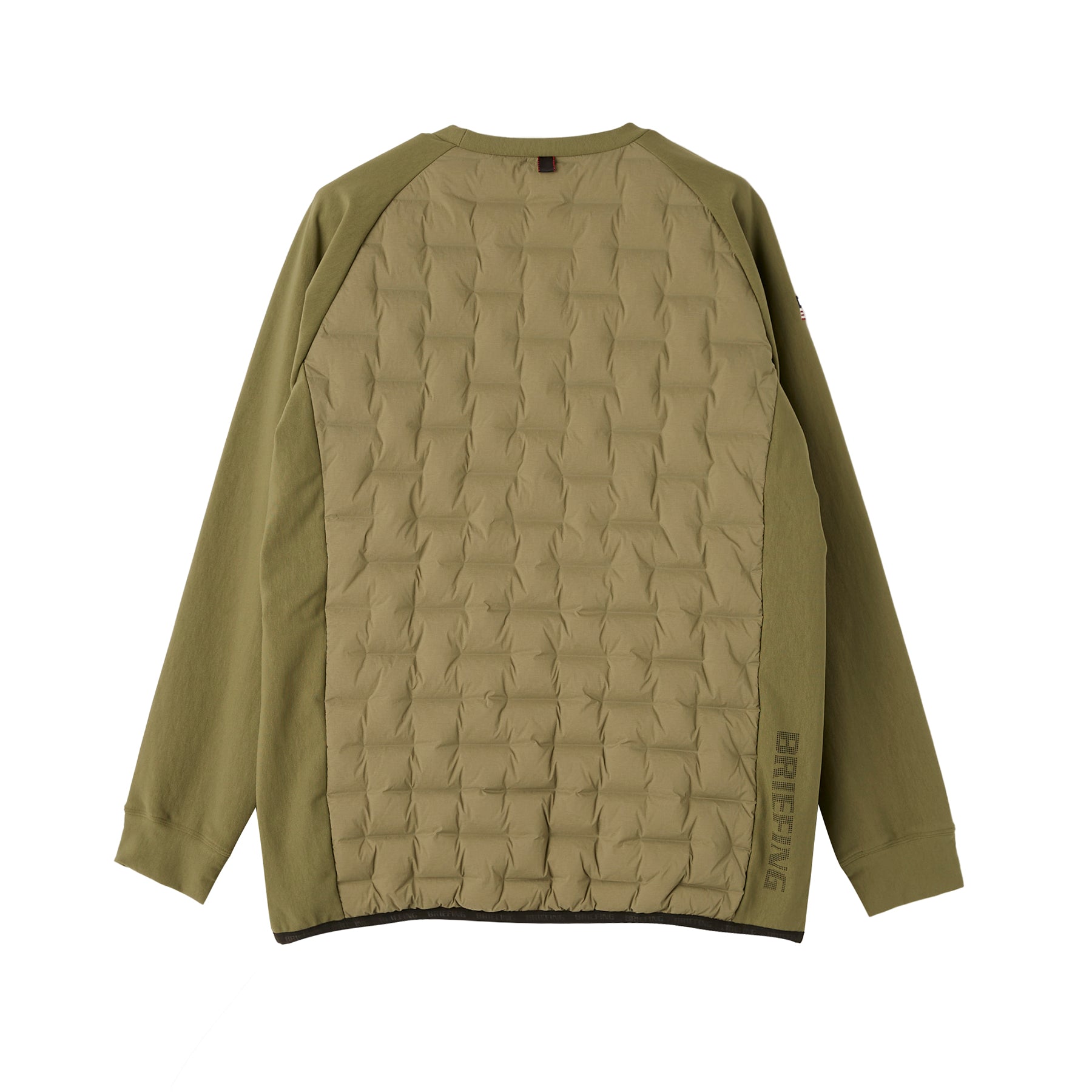 ブリーフィングゴルフ】メンズ ハイブリッド ダウン クルー ネック