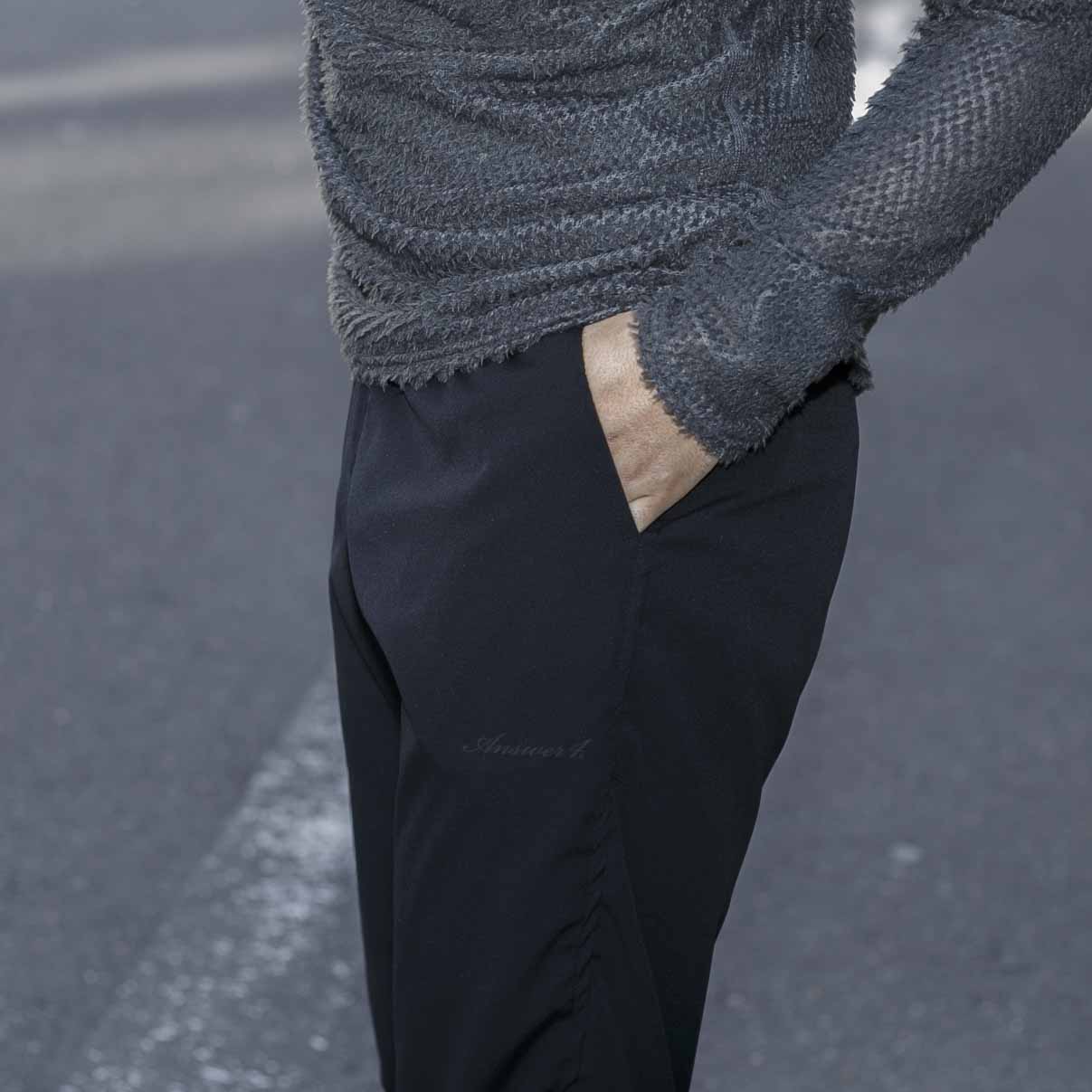 アンサーフォー / 4ポケットロングパンツ（ブラック） – Run boys