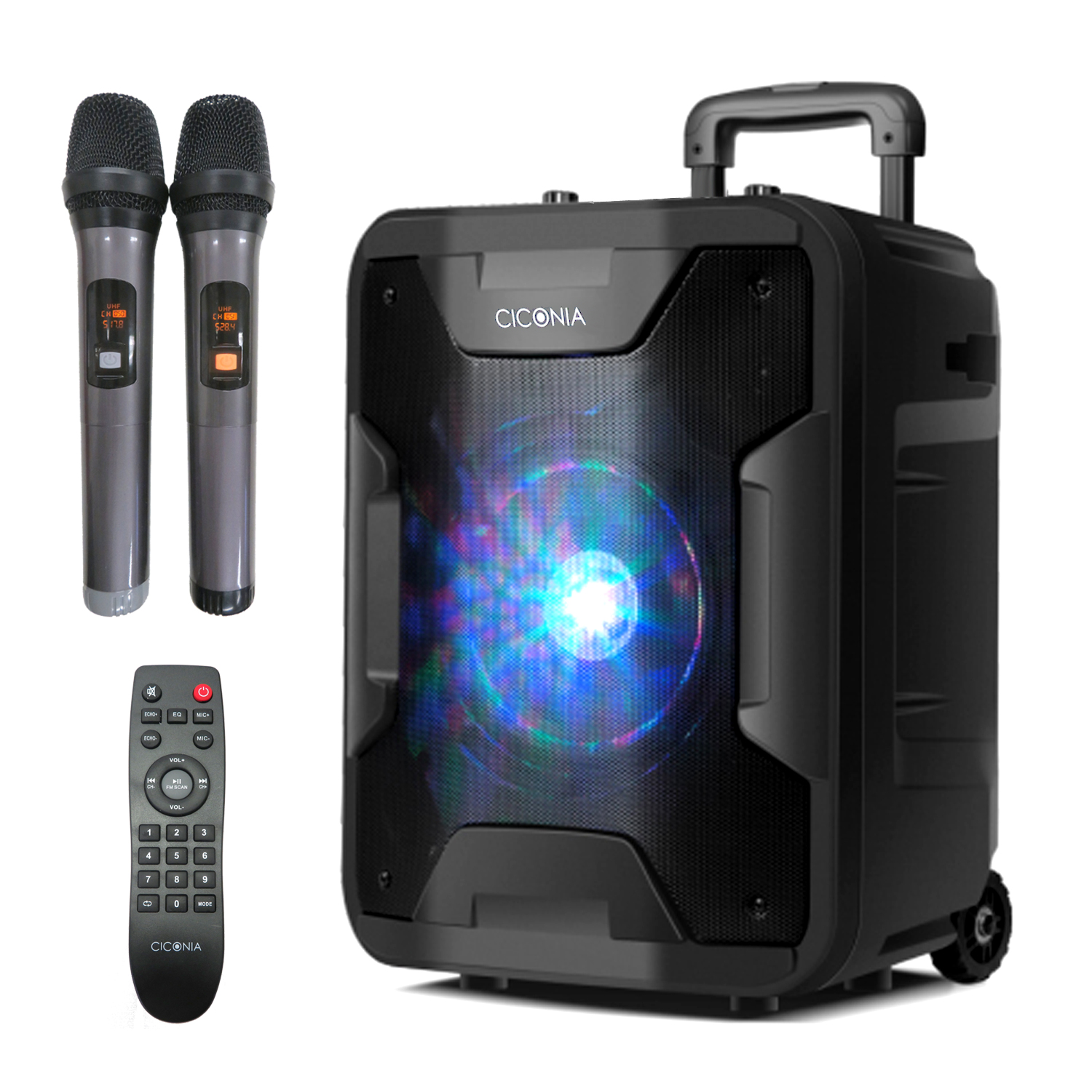 CICONIA チコニア ポータブルスピーカー ワイヤレスマイク2本付き TY