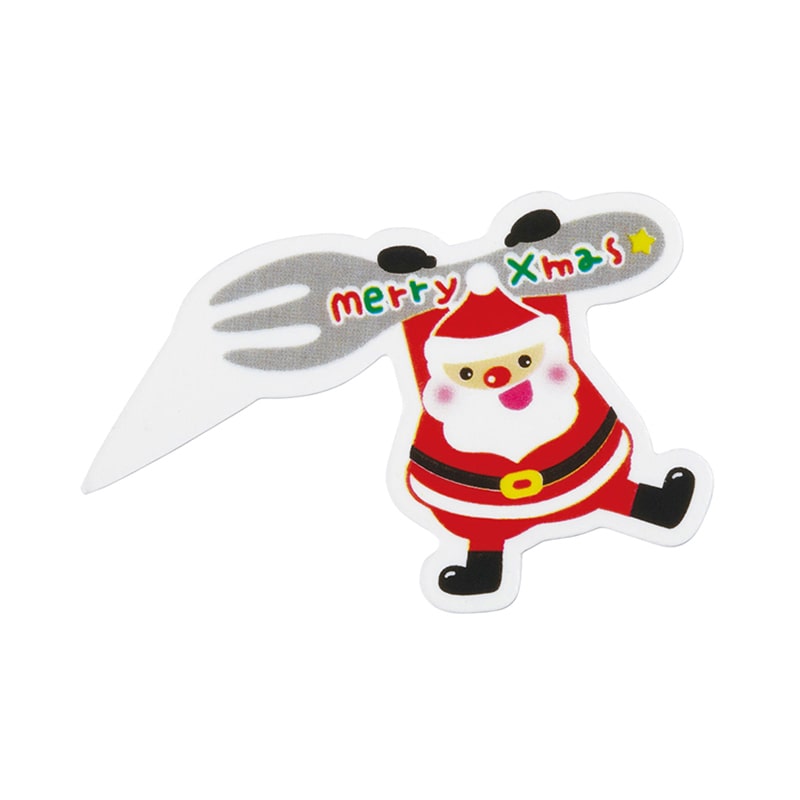 天満紙器 ケーキピック ハングリーサンタ XG325 100枚/束（ご注文単位1