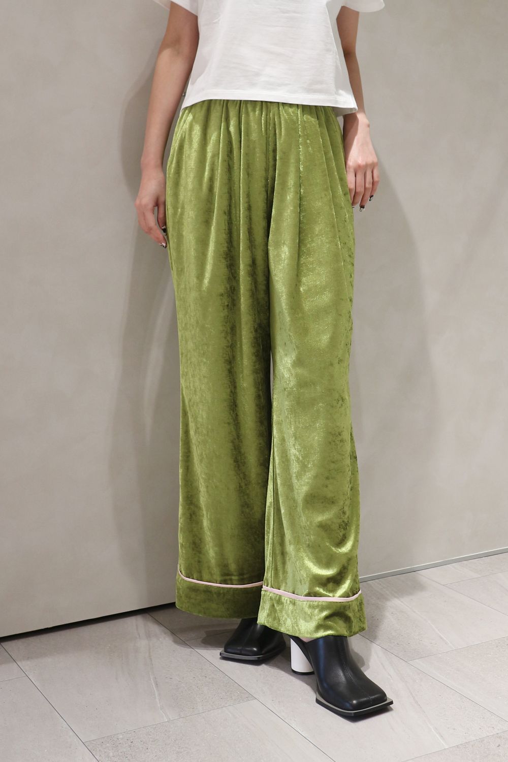 CAVEZA ROSSO - Crushed Velour Pants / クラッシュベロアパンツ