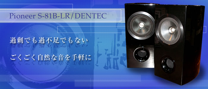 ブックシェルフ型スピーカー Pioneer S-81B-LR/DENTEC