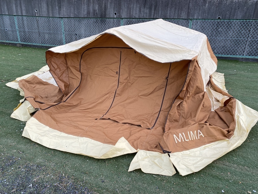ロッジテントだけど簡単設営！レトロ可愛いMLIMAのバハリ4[2022.02.05