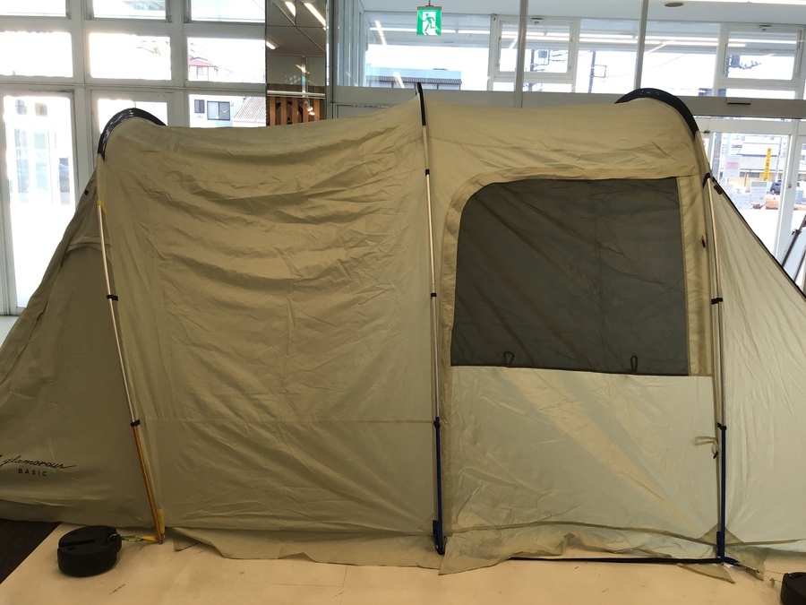 2~3人向けのコンパクトサイズ!ロゴスのトンネル2ルームテント【グラン