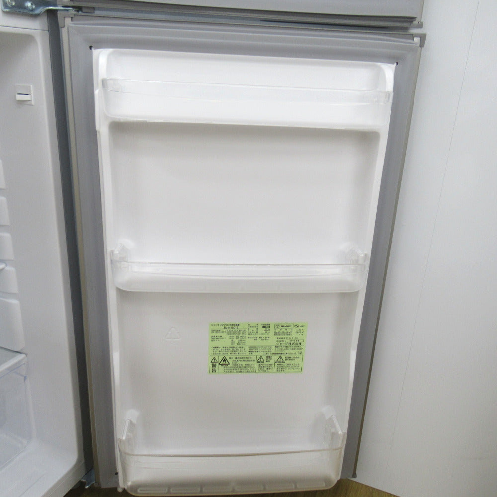SHARP シャープ 冷蔵庫 118L SJ-H12D-S 2ドア シルバー 2018年製