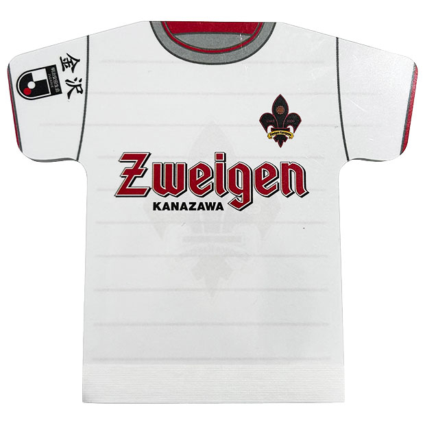 ツエーゲン金沢 ユニフォーム型メモ帳 | ゲキサカFCストア