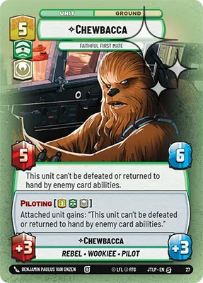 Chewbacca, Faithful First Mate Card | Star Wars: Unlimited SWU TCG