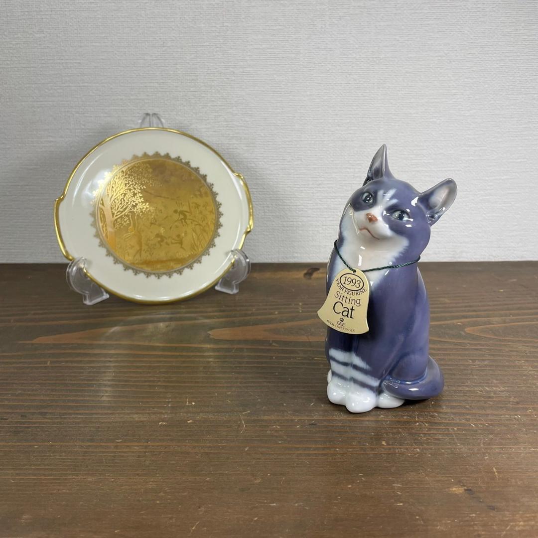 ロイヤルコペンハーゲン フィギュリン1993 Sitting Cat 猫 ネコ - メルカリ