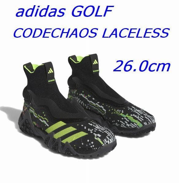 K新品 26.0㎝アディダス ゴルフシューズ CODECHAOS IE4784 adidas（アディダス） ゴルフシューズ コードカオス レースレス