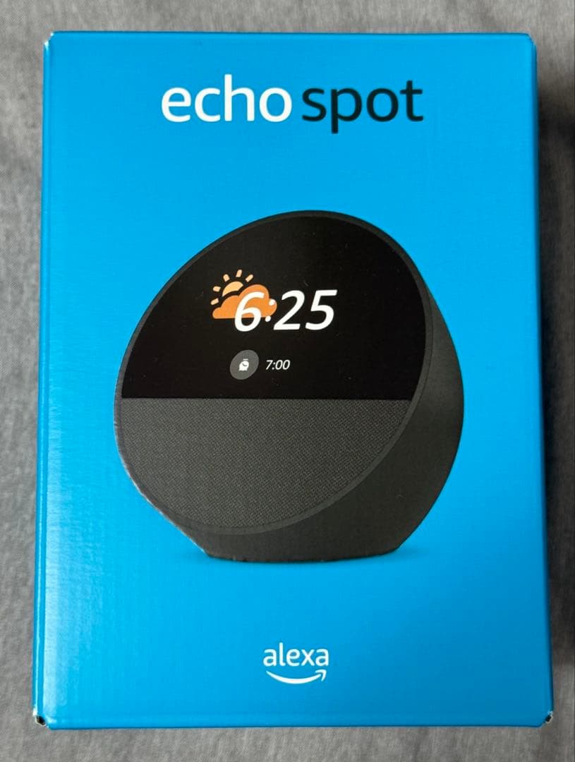 【新品・未開封品】Amazon Echo Spot エコースポット ブラック Amazon Echo Spot(エコースポット) スマートアラームクロック with