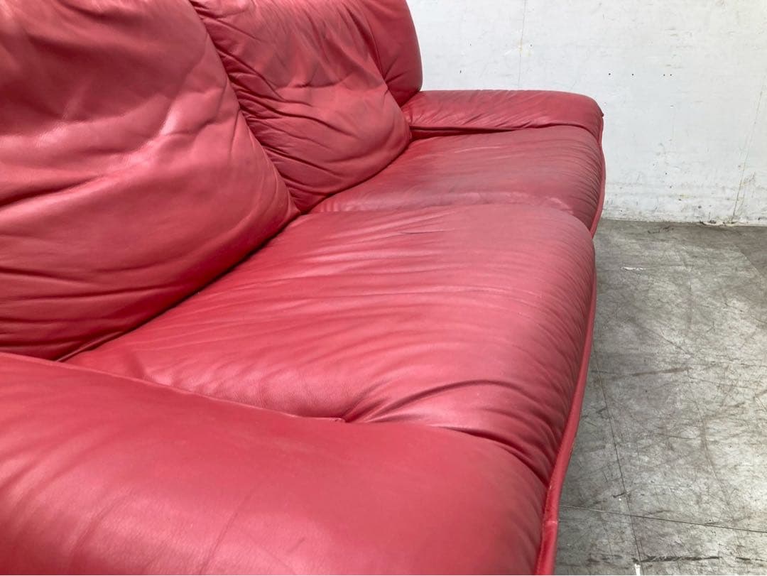 年末感謝祭】ニコレッティ アンバサダー 3人掛けソファ イタリア 本革